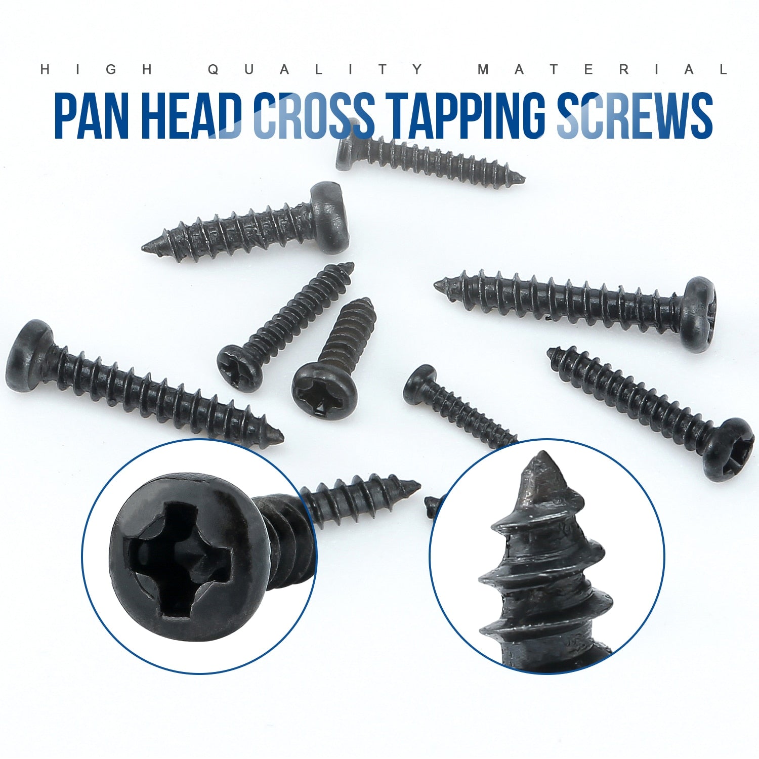1100pcs Round Pan Head Tapping Screws laptop computer screw Phillips kit - KiwisLove