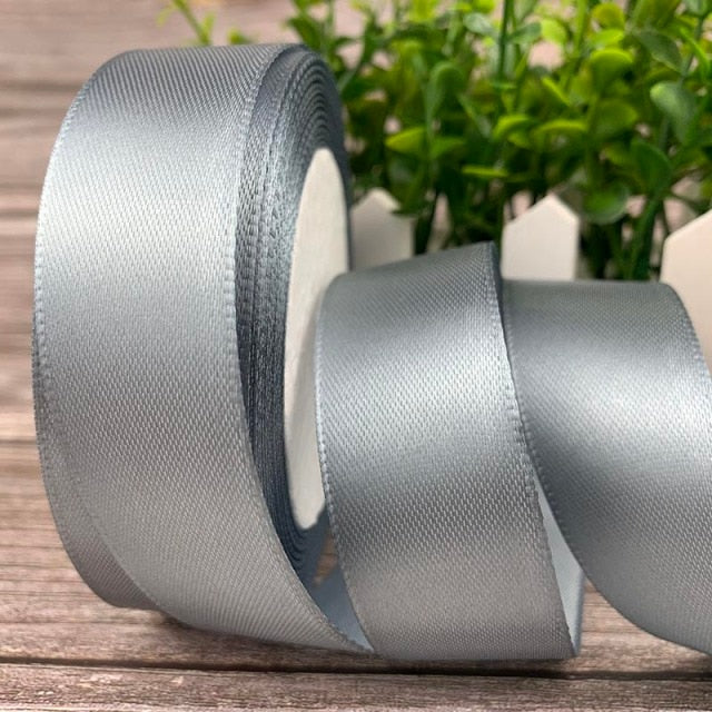 25 Yards/Roll 15mm Silk Satin Ribbons For Crafts Bow Handmade Gift Wrapping Christmas Wedding Decorative Ribbon 6/10/15/20/25/40/50mm - KiwisLove