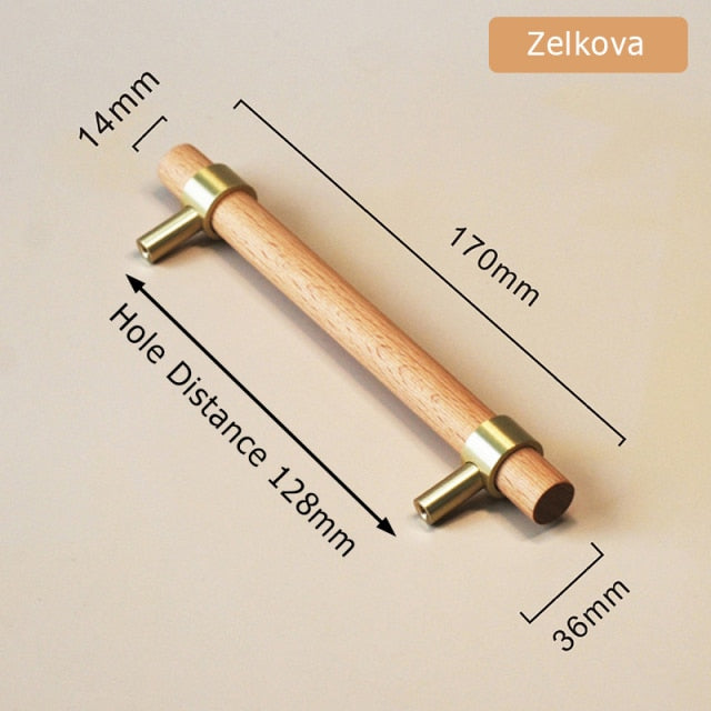 Brass Copper Kitchen Handles for Cabinets - KiwisLove