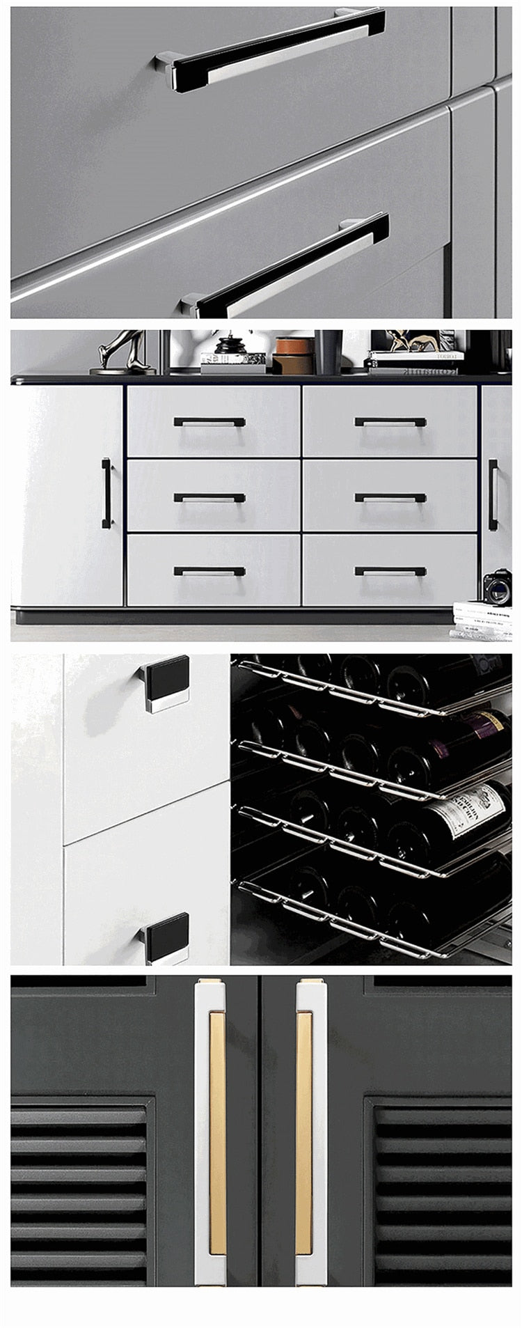 Kitchen Handles for Cabinet Drawer Dresser Knobs - KiwisLove