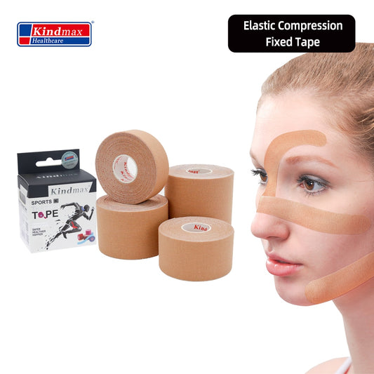 Kindmax Fixed Tape Kinesiology Tape for Muscle Knee Pain Relief, Lift Up Beauty Wrinkle Face Tapes First-aid Kit 5cm 5m - KiwisLove