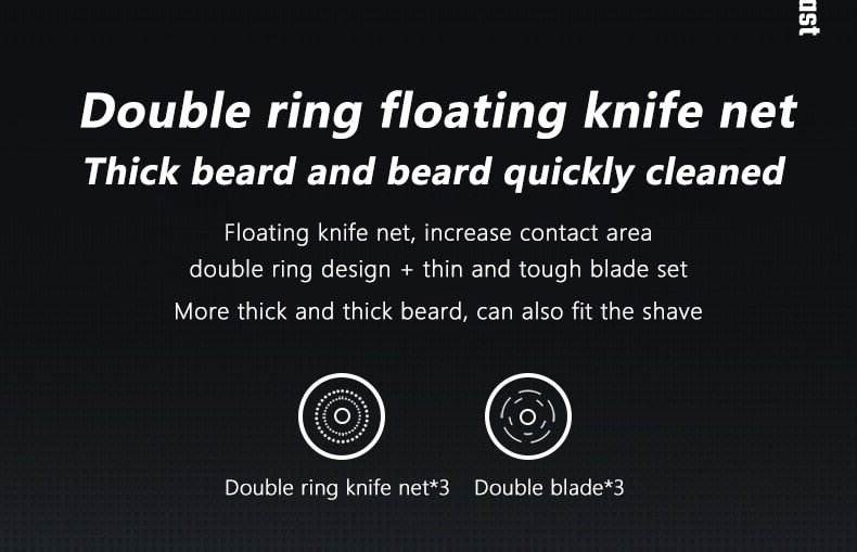 ENCHEN 4D Floating Magnetic Electric Shavers Waterproof Two Speeds - KiwisLove