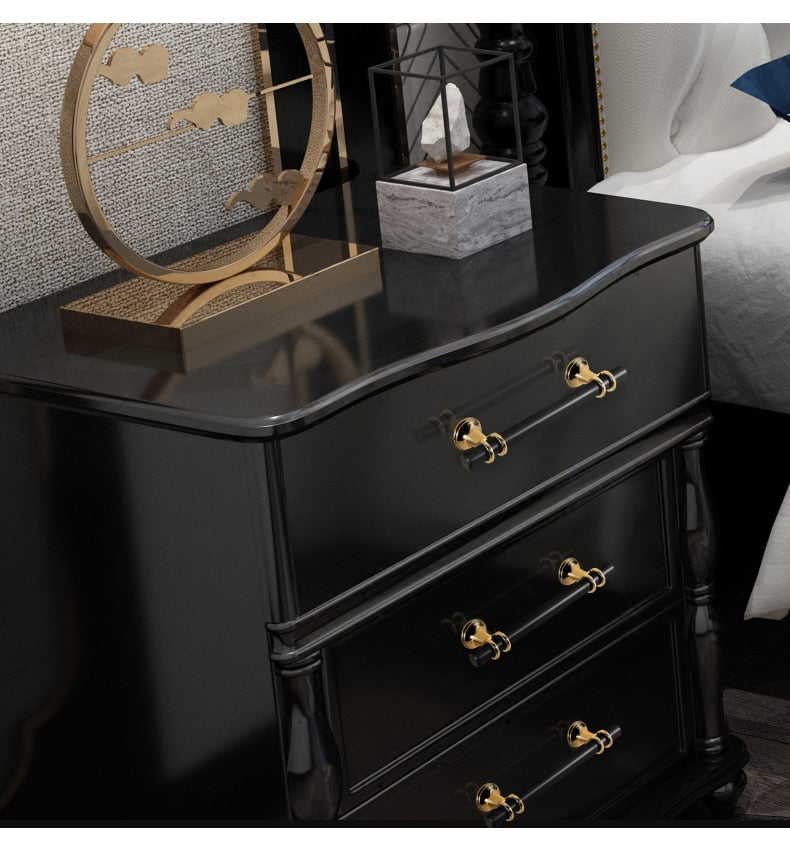 KAK Zinc Alloy Black Gold Door Handles Pulls - KiwisLove