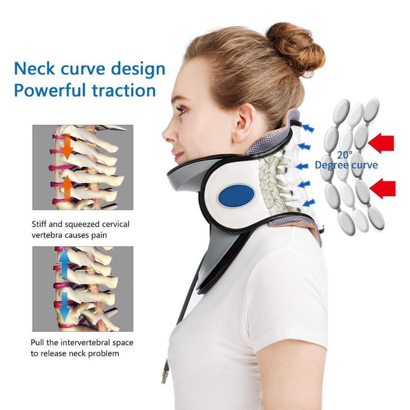 Yongrow Inflatable Cervical Neck Traction Adjustable Stretcher Collar - KiwisLove