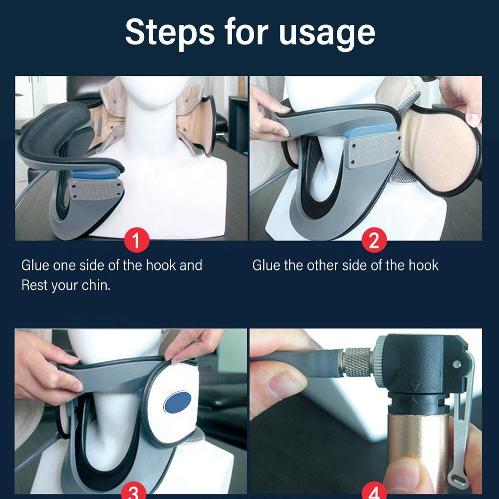 Yongrow Inflatable Cervical Neck Traction Adjustable Stretcher Collar - KiwisLove