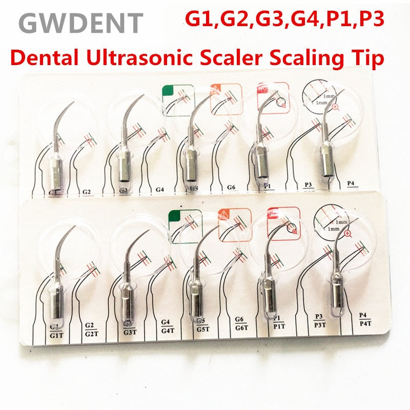 5pcs Dental Scaler Tips Fit EMS Woodpecker Ultrasonic Scaler - KiwisLove