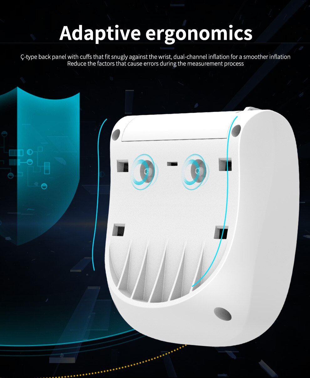 Yongrow Medical Wrist Blood Pressure Monitor Heart Rate Pulse Meter  Sphygmomanometer PR - KiwisLove