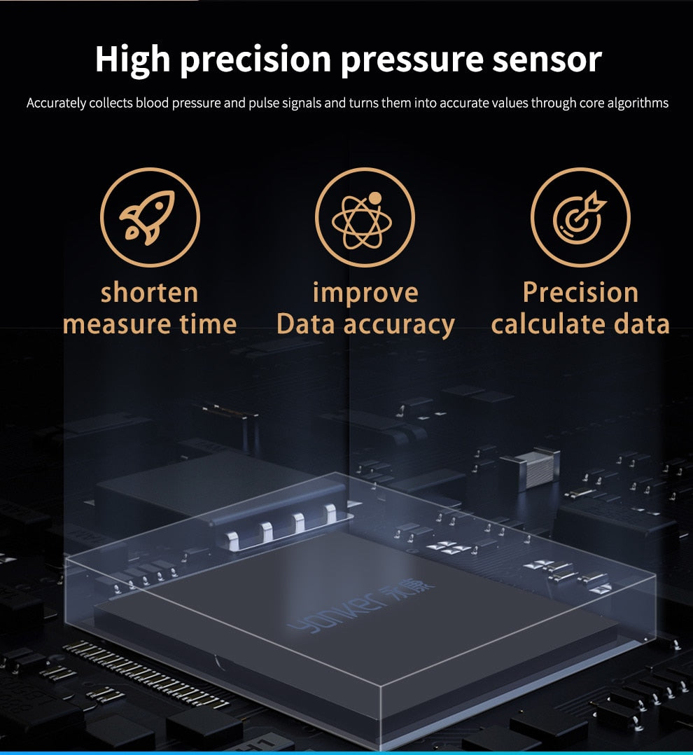 Yongrow Medical Wrist Blood Pressure Monitor Heart Rate Pulse Meter  Sphygmomanometer PR - KiwisLove