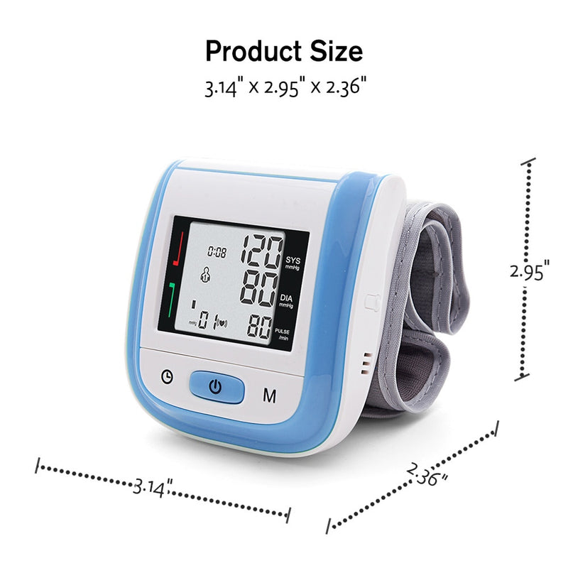 Yongrow Medical Wrist Blood Pressure Monitor Heart Rate Pulse Meter  Sphygmomanometer PR - KiwisLove
