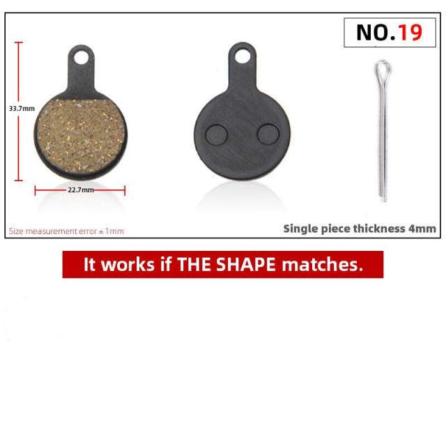 4 Pcs Resin MTB Cycling Bike Disc  Brake Pads  Shimano  Deore BR  Auriga Comp Drako Aquila Hylex - KiwisLove