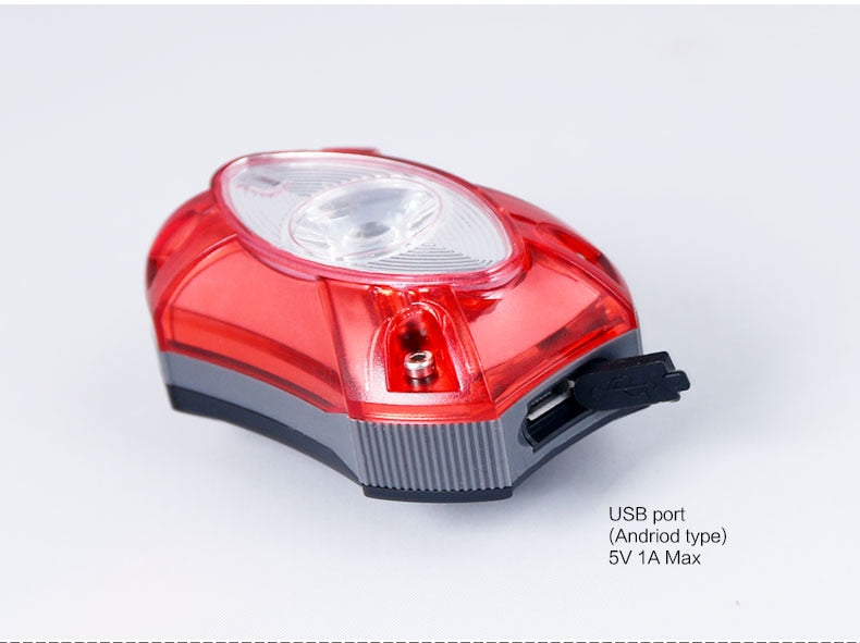 Raypal 3W USB Rechargeable Rear Back Bicycle Light Rain Water Proof LED Bycicle Light Safety Cycling Bike Tail Lamp Taillight - KiwisLove