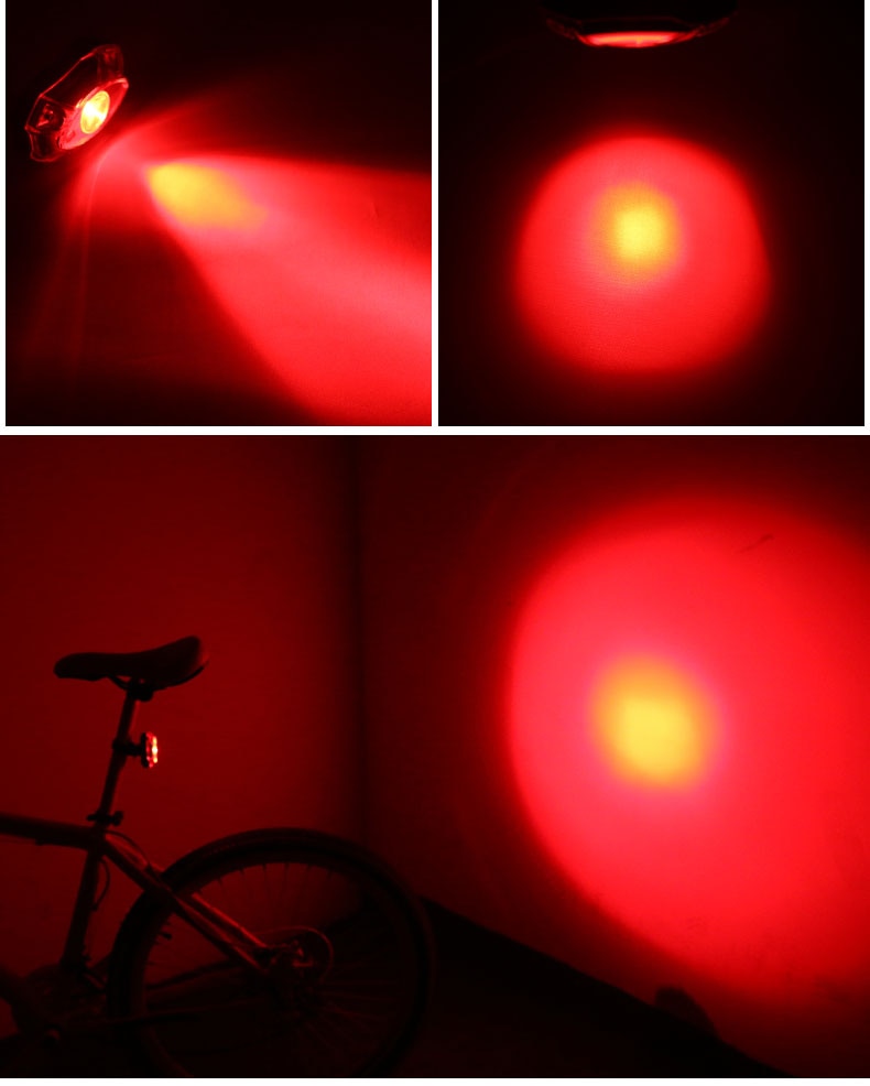 Raypal 3W USB Rechargeable Rear Back Bicycle Light Rain Water Proof LED Bycicle Light Safety Cycling Bike Tail Lamp Taillight - KiwisLove