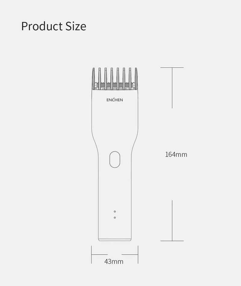 ENCHEN Boost Hair Clippers for Men Children Family Use Rechargeable black - KiwisLove