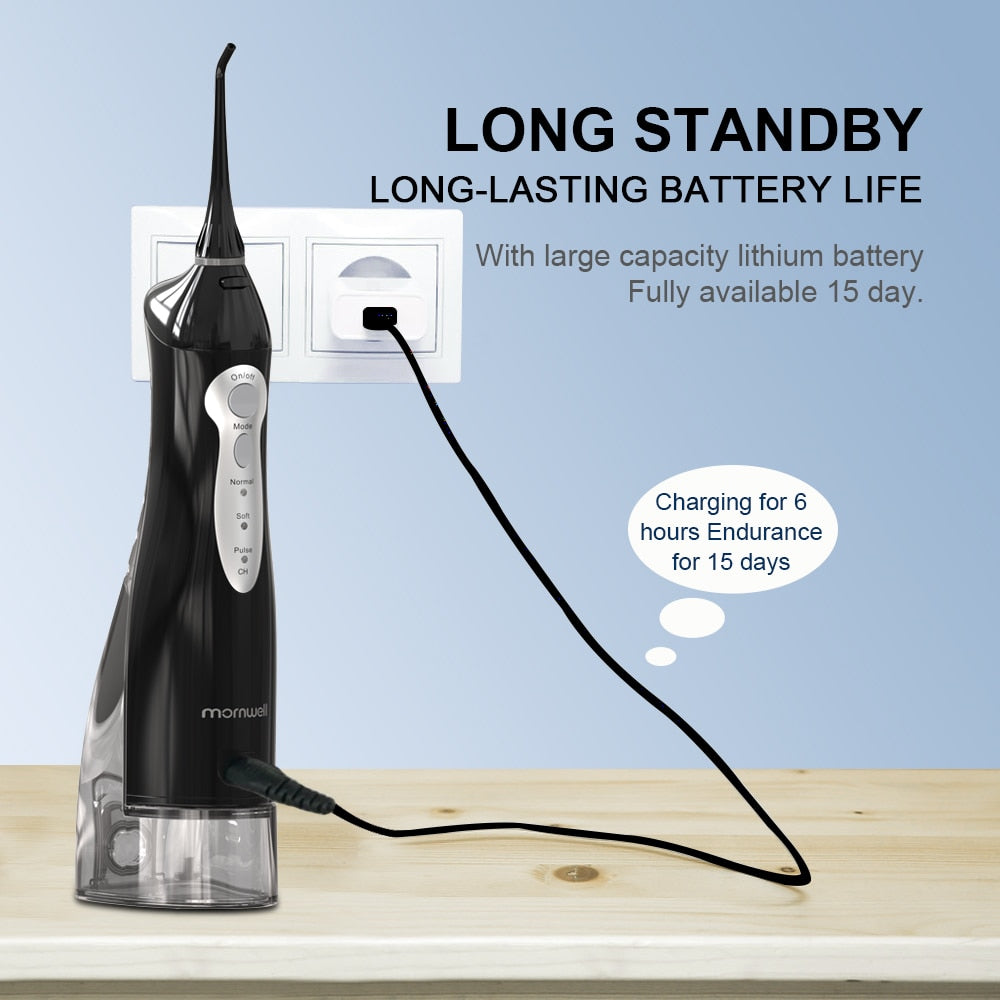 MORNWELL HF-5 Oral Irrigator Portable Water Dental Flosser - KiwisLove