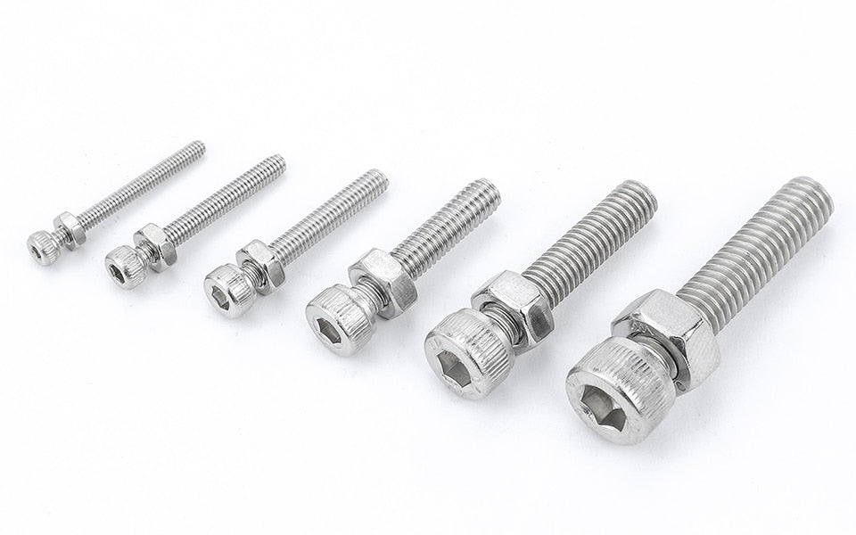 NINDEJIN Hex Hexagon socket cap head screws set allen head screw kit - KiwisLove