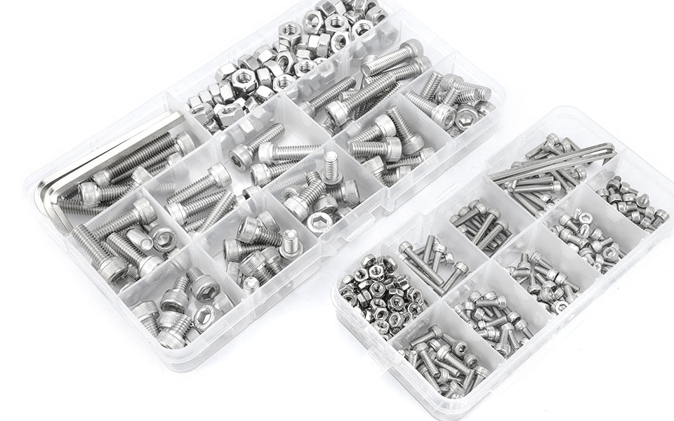NINDEJIN Hex Hexagon socket cap head screws set allen head screw kit - KiwisLove