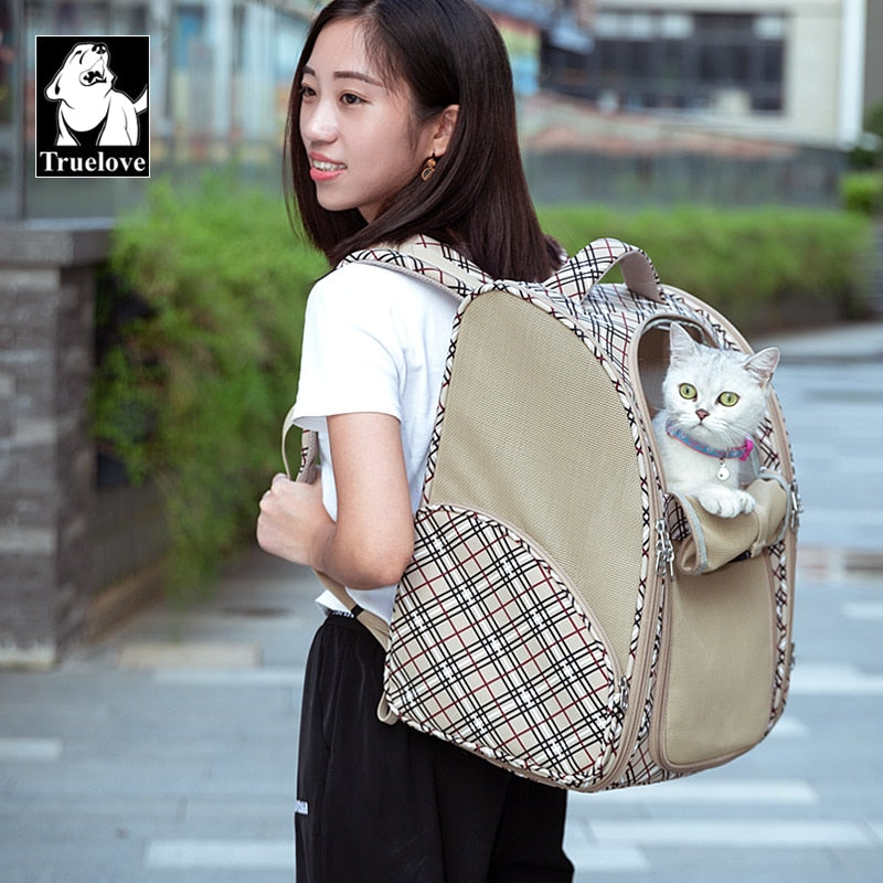 Truelove Pet Backpack Nylon Small Dog Cat Teddy Outdoor Activity Bag Portable backpack Breathable than Bear Travel TLX5971 - KiwisLove