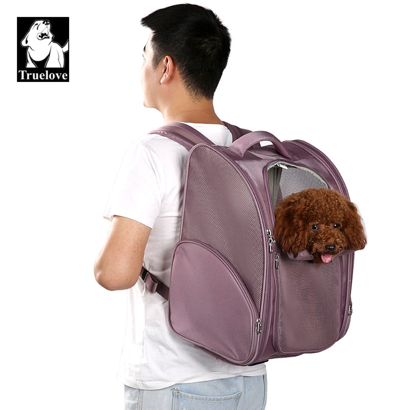 Truelove Pet Backpack Nylon Small Dog Cat Teddy Outdoor Activity Bag Portable backpack Breathable than Bear Travel TLX5971 - KiwisLove