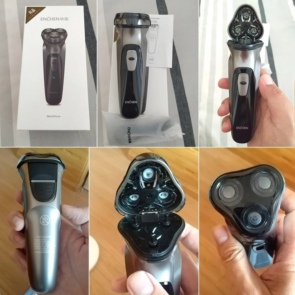 ENCHEN Electric Face Shaver Razor Men 3D Floating Blade USB Recharge - KiwisLove