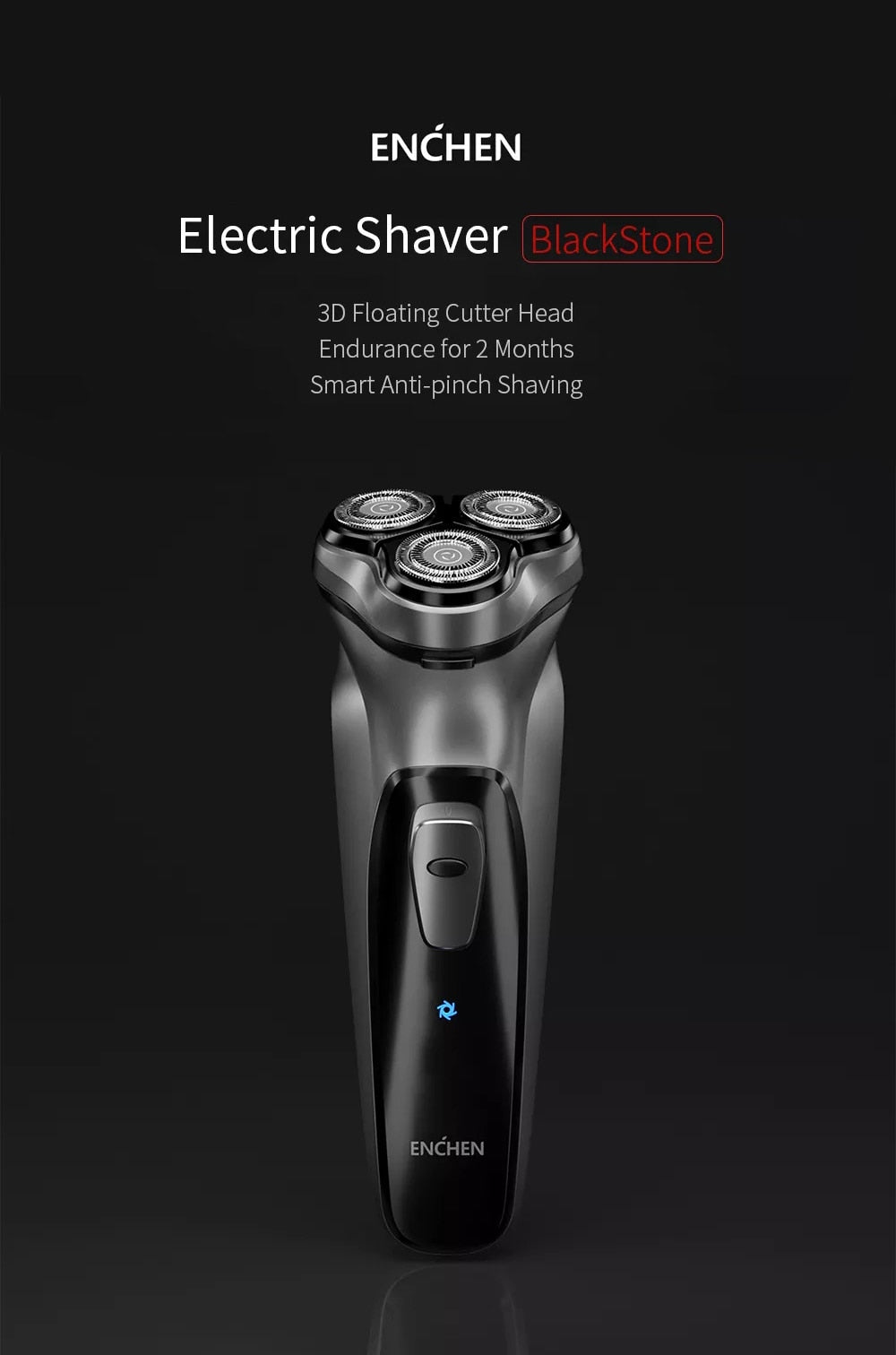 ENCHEN Electric Face Shaver Razor Men 3D Floating Blade USB Recharge - KiwisLove