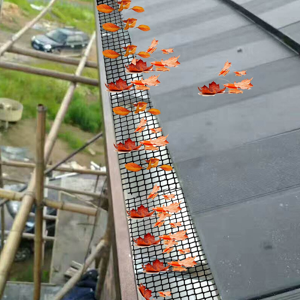 6m Gutter Guard Mesh Protector + 10 Stakes Set - KiwisLove