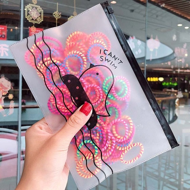 50/100pcs Girls Colorful Nylon Small Elastic Hair Bands kids Ponytail Holder Scrunchie - KiwisLove