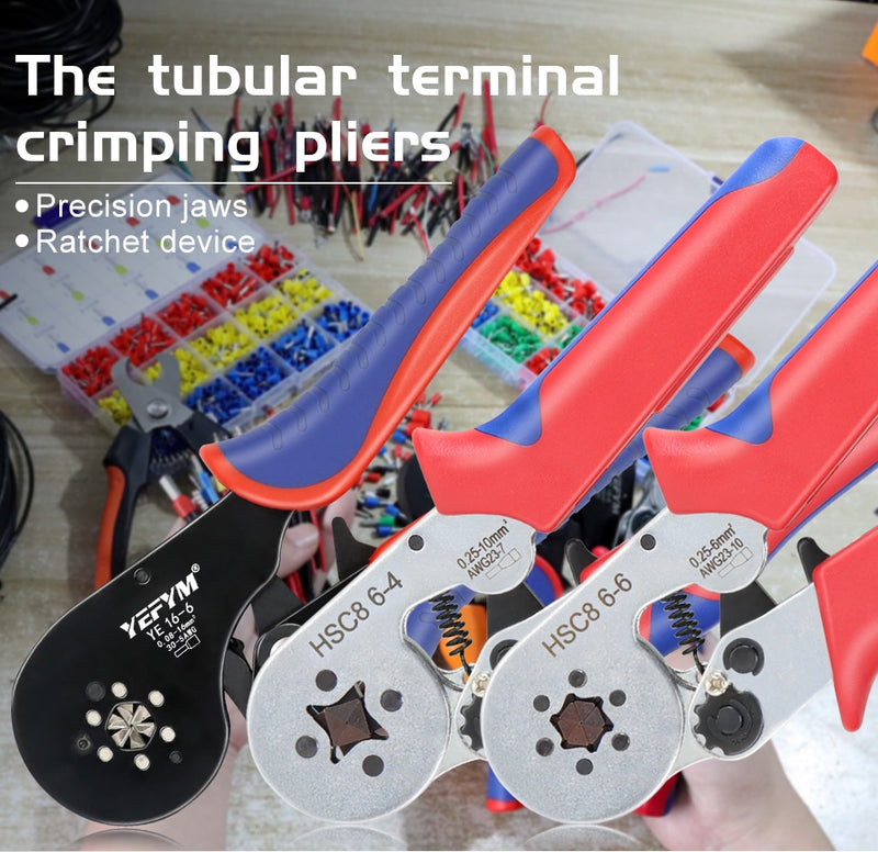 Tubular Terminal Crimping Pliers wire mini Ferrule crimper Household electricaltools - KiwisLove