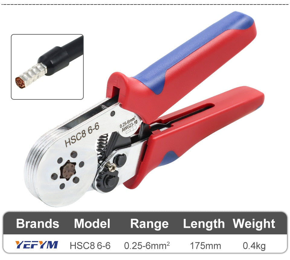 Tubular Terminal Crimping Pliers wire mini Ferrule crimper Household electricaltools - KiwisLove