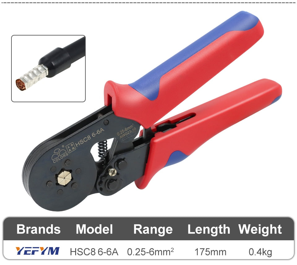 Tubular Terminal Crimping Pliers wire mini Ferrule crimper Household electricaltools - KiwisLove