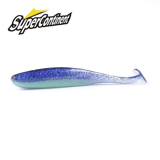 Soft Lures   Baits Fishing Lure Leurre Shad Double Color Silicone Bait T Tail - KiwisLove
