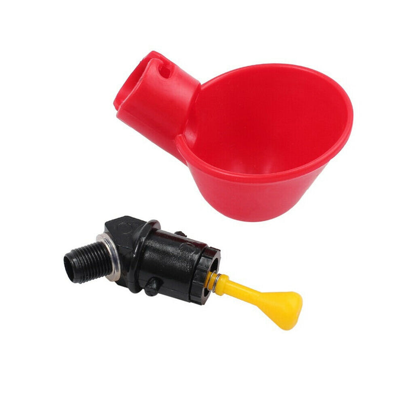 5/10pcs Plastic Automatic Drinker Water Drinking Cups Bird Chicken feeder Poultry - KiwisLove