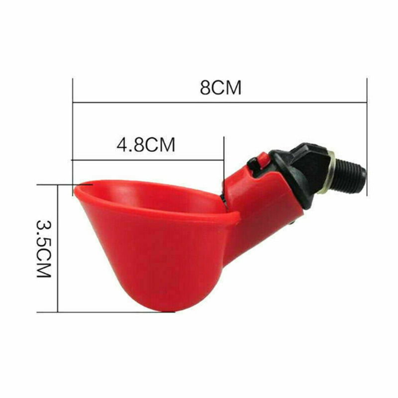 5/10pcs Plastic Automatic Drinker Water Drinking Cups Bird Chicken feeder Poultry - KiwisLove