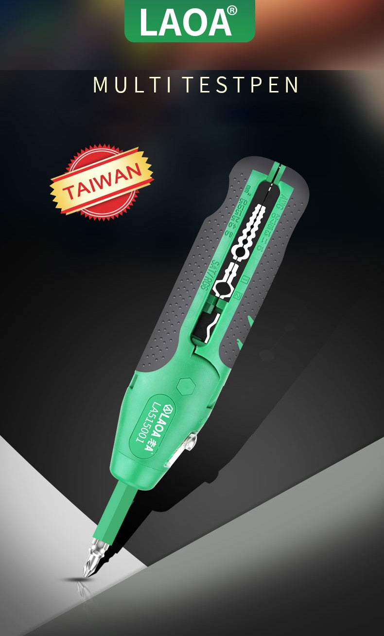 LAOA Multifunction Wire Stripping Pliers Screwdriver Test Pencil Electrical - KiwisLove