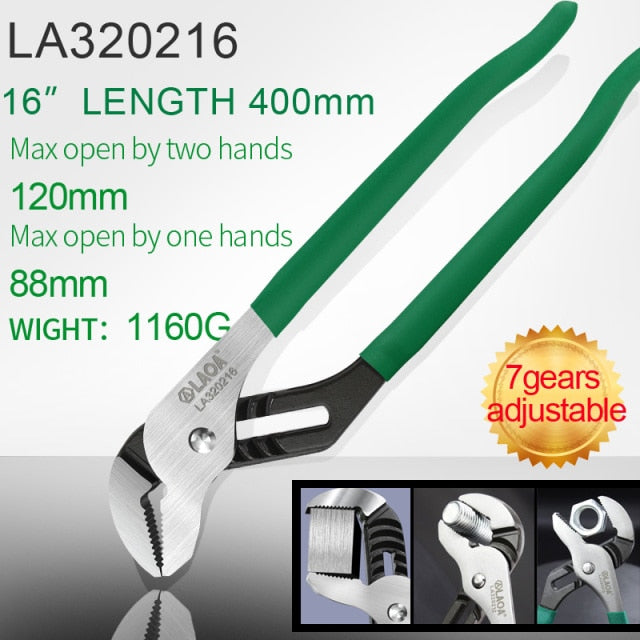LAOA Multi-function Pipe Wrench Adjustable Water Pump Pliers Faucet - KiwisLove
