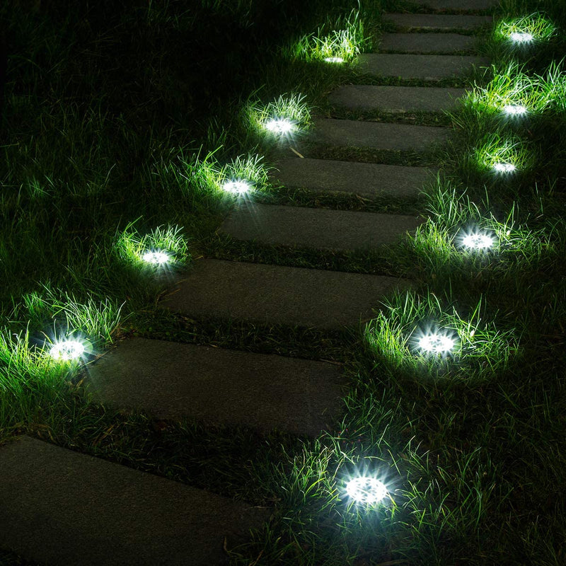 New Solar Powered LED Ground Light Garden  Lawn Lamp Buried With Sensor - KiwisLove