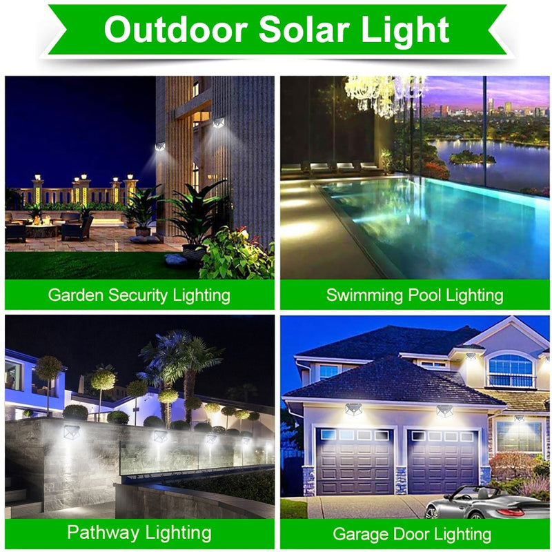 LED Solar Light Outdoor  Lamp Waterproof PIR Motion Sensor  Garden Decoration - KiwisLove