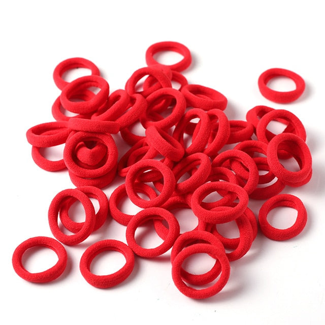 50PCS  Ring Elastic Hair Bands - KiwisLove