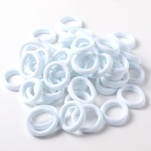 50PCS  Ring Elastic Hair Bands - KiwisLove