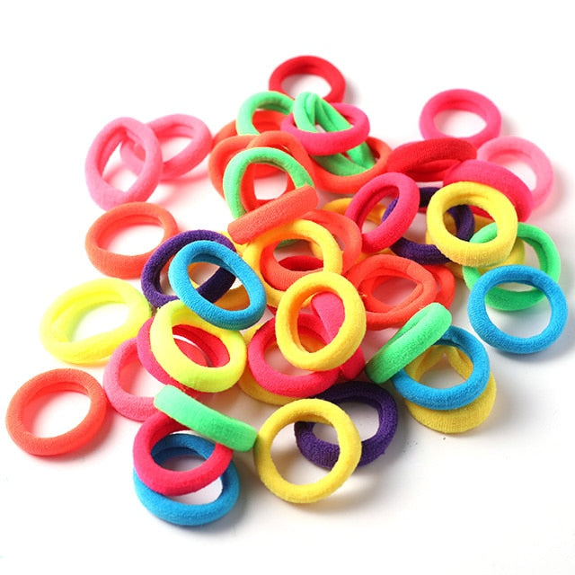 50PCS  Ring Elastic Hair Bands - KiwisLove