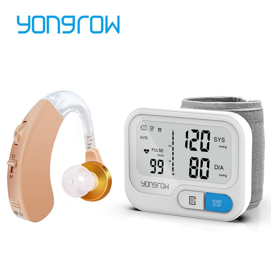 Yongrow Tonometer Wrist Sphgmomanometer & Hearing Aid Voice Sound Amplifier - KiwisLove
