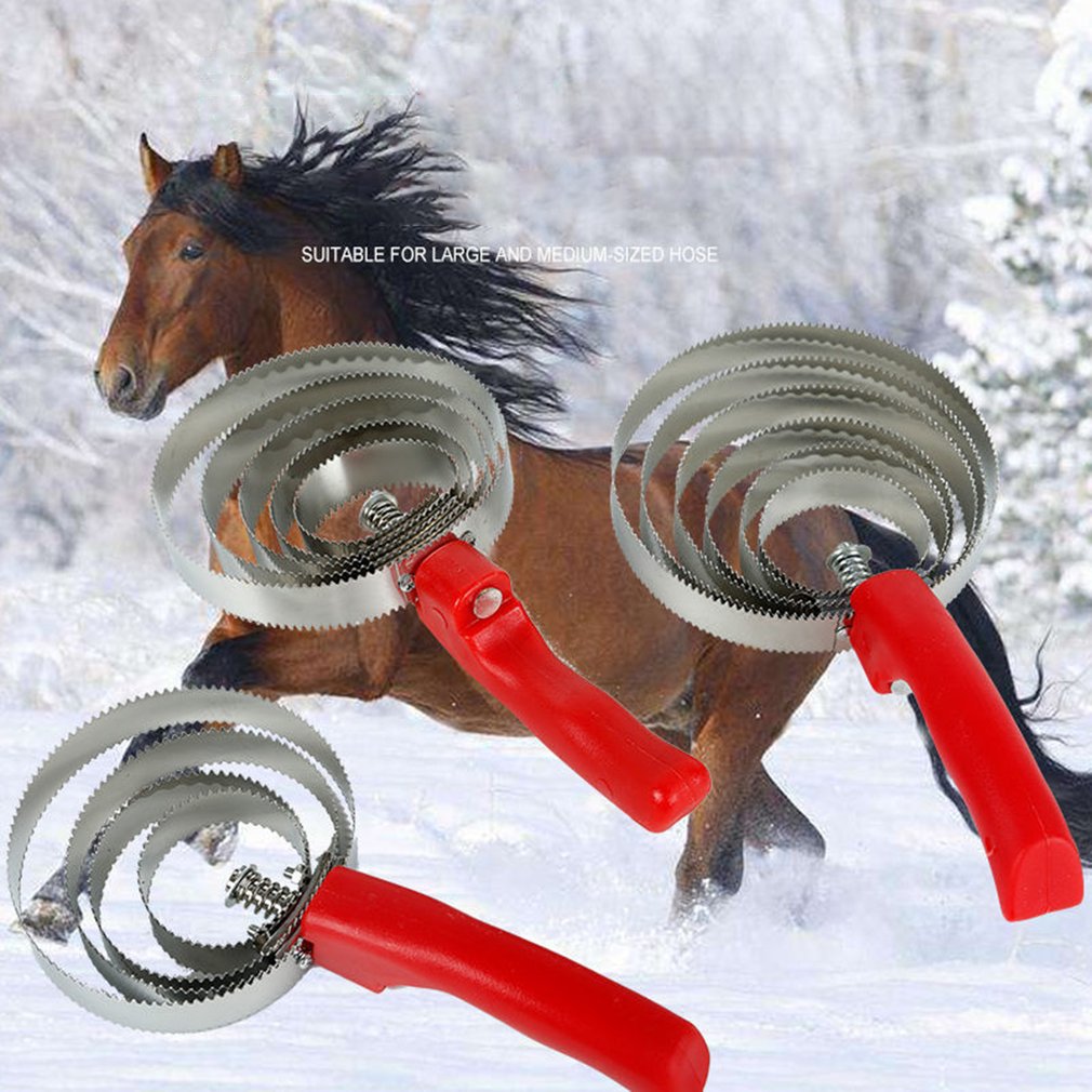 Reversible Stainless Steel Horse Hair Curry Comb Soft Touch Grip - KiwisLove