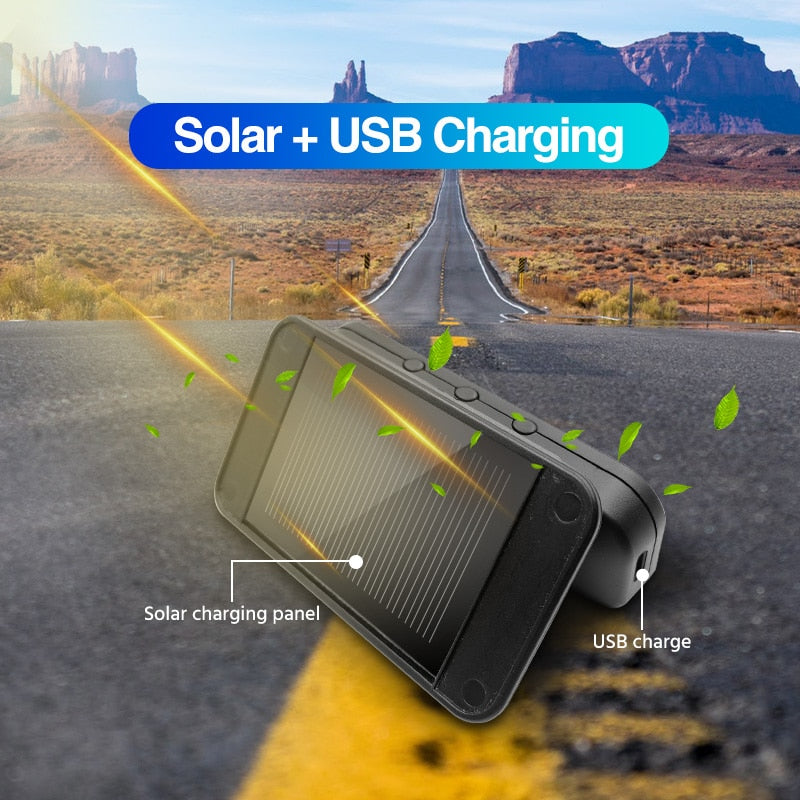 TPMS Tire Monitoring Pressure Display auto Alarm Monitor Solar Power Charging Temperature Warning with 4 sensors - KiwisLove