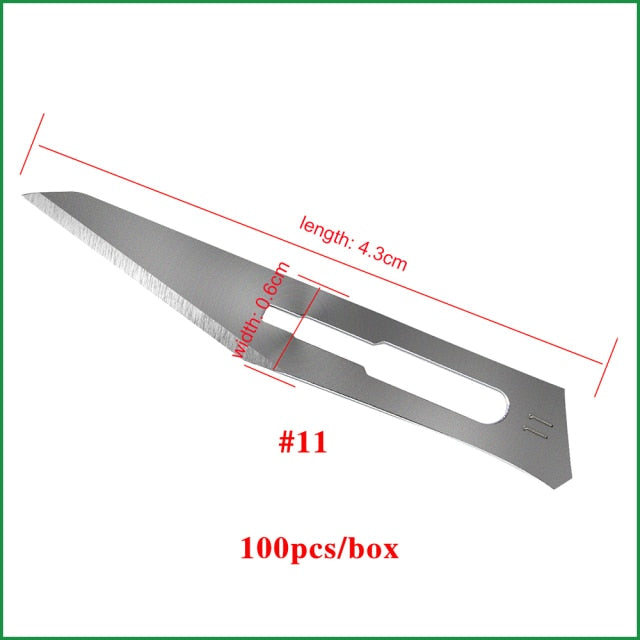 100pcs/box Scalpel Blades For Dental medical Stainless Steel Surgical - KiwisLove