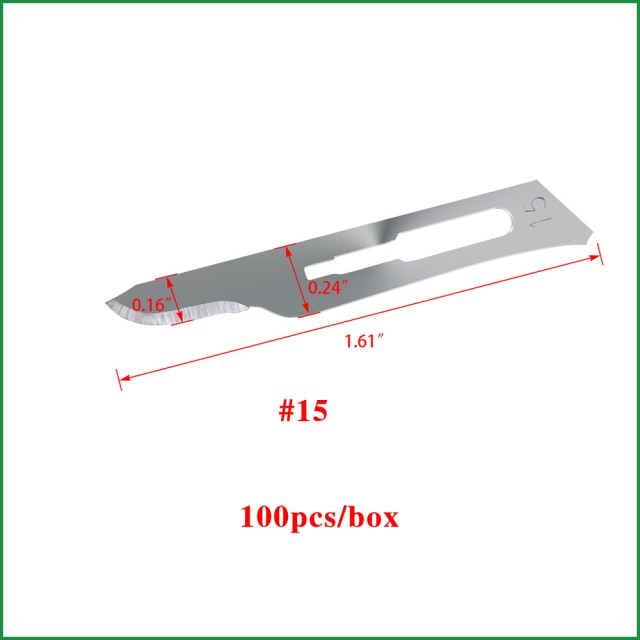 100pcs/box Scalpel Blades For Dental medical Stainless Steel Surgical - KiwisLove