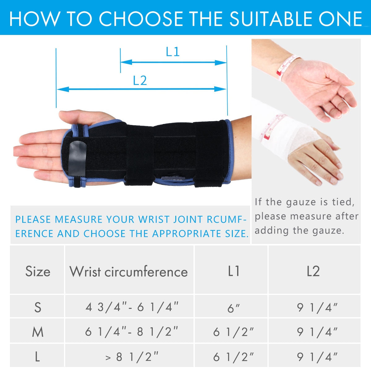 VELPEAU Professional Wrist Protector for Wrist Sprain Arthritis Fracture Bone - KiwisLove