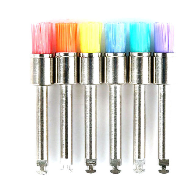 100pcs Nylon latch flat Polishing Polisher Prophy Brushes - KiwisLove