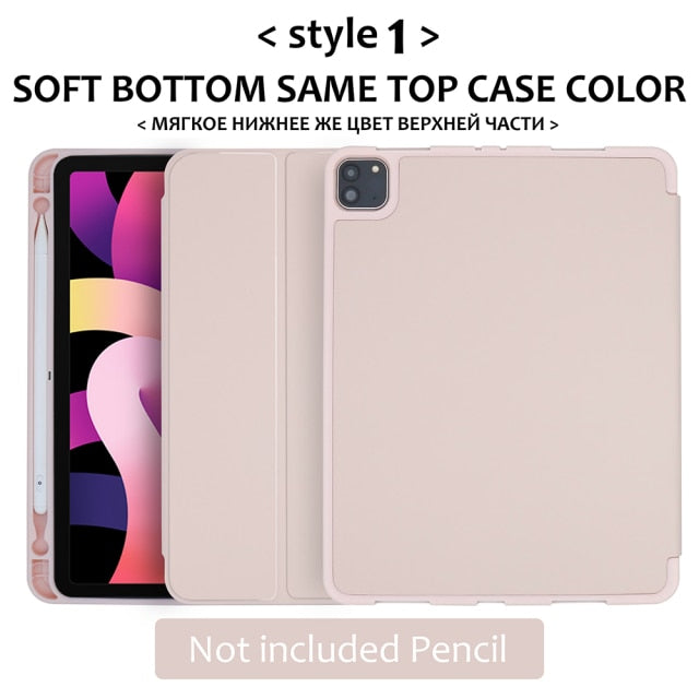 2021 Pro 12.9 5th silicone case with pencil holder - KiwisLove