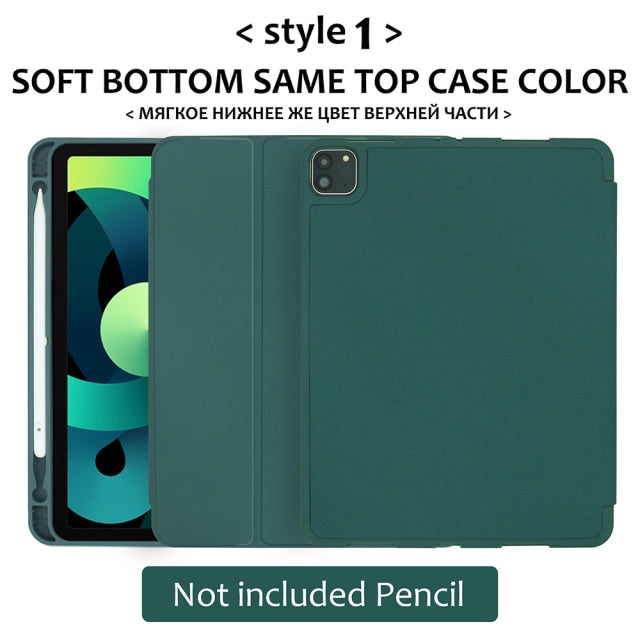 iPad 10.2 7th 8th silicone case with pencil holder - KiwisLove