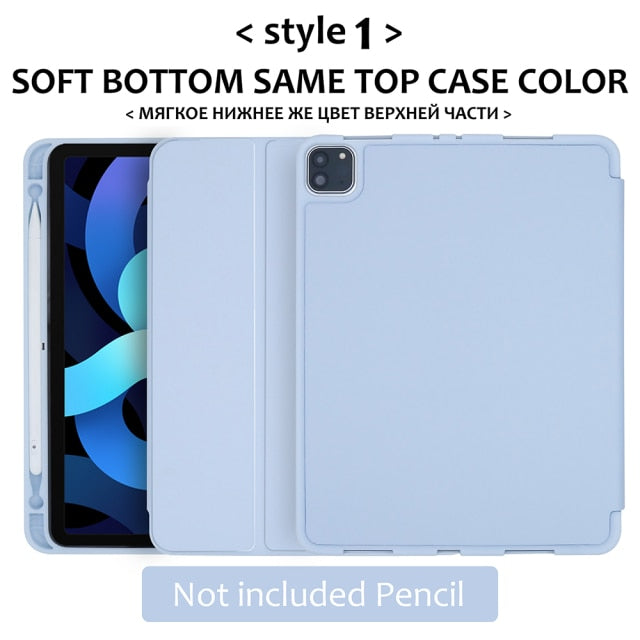 2020 Pro 12.9 4th silicone case with pencil holder - KiwisLove