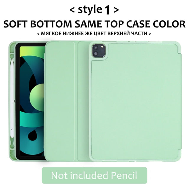 2020 iPad Pro 11 silicone case with pencil holder - KiwisLove